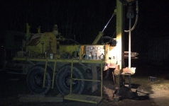 Dziļurbuma akas ierīkošana ziemas periodā