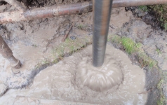 Dziļurbuma izveide caururbjot dolomīta slāni